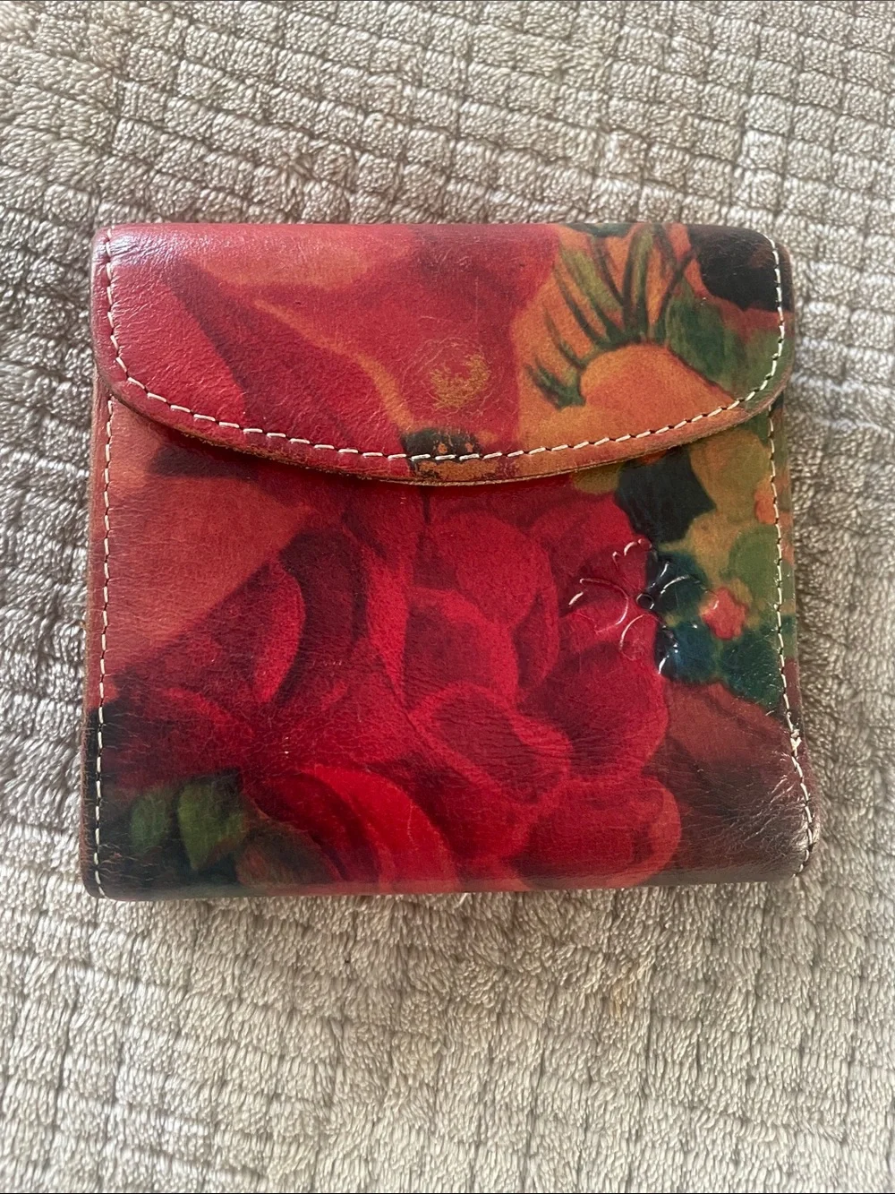 Patricia Nash Floral Reiti Wallet Italian Leather